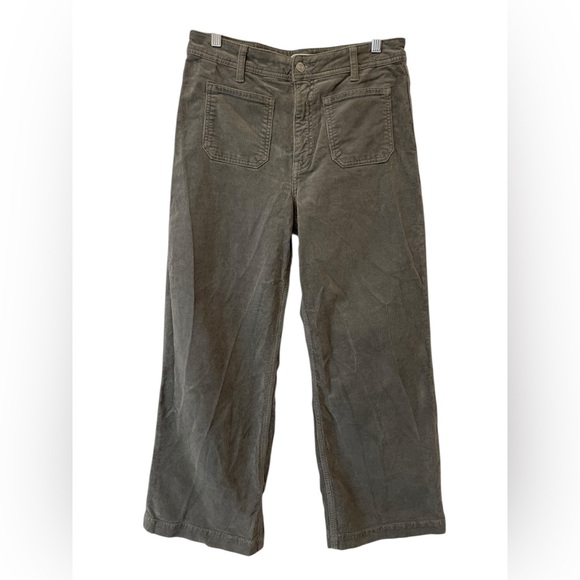 Women’s Mavi Corduroy Cropped Wide Leg Pants Size 29‎ Grey Paloma Marine - Picture 4 of 10